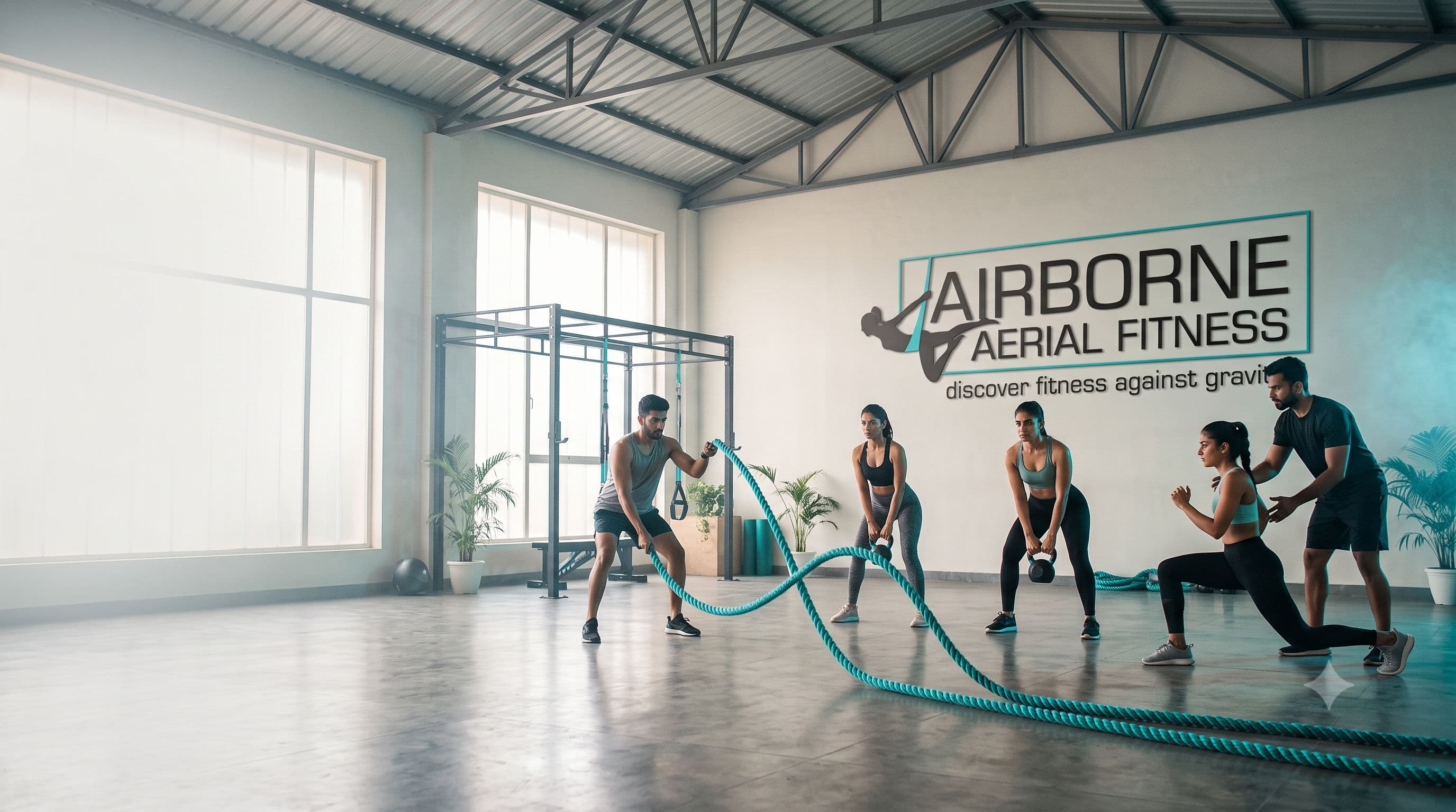 The calm, premium interior of an Airborne studio